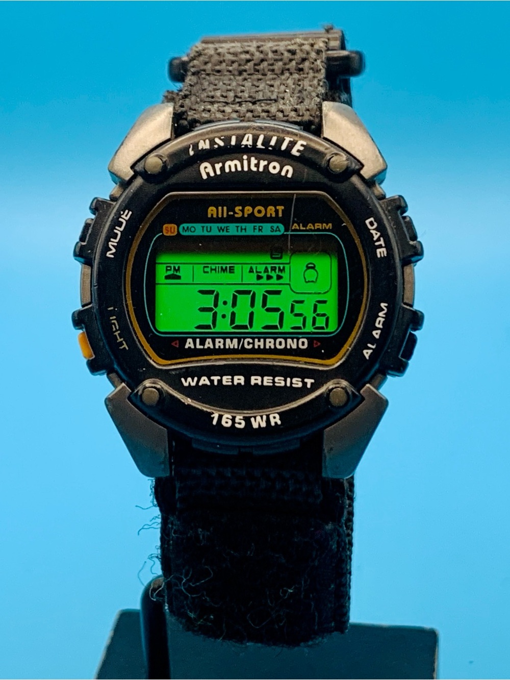 ARMITRON ALL-SPORT 40/6623 Men’s Vintage Digital Watch Chrono Works New Battery